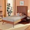 Baxton Studio Amira Mid-Century Modern Transitional Ash Walnut Finished Wood Twin Size Platform Bed 180-11154-11159-Zoro - alternate 5